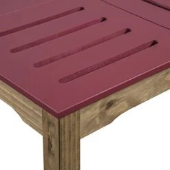 Manhattan Comfort Stillwell Dining Table, Red -Songmics Furniture Shop 41NQPeJqeTL