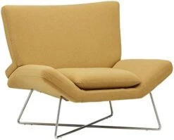 Amazon Brand – Rivet Farr Lotus Accent Chair, 39.8"W, Canary -Songmics Furniture Shop 41NSzOKyZhL. AC