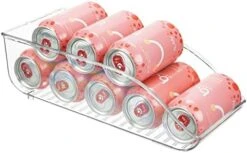 MDesign Small Plastic Water Bottle Stackable Storage Organization Bin With Open Front For Kitchen Refrigerator, Freezer, Pantry, Holds 12 Bottled Drinks/Beverages, Ligne Collection, Clear 21 MDesign Small Plastic Water Bottle Stackable Storage Organization Bin With Open Front For Kitchen Refrigerator, Freezer, Pantry, Holds 12 Bottled Drinks/Beverages, Ligne Collection, Clear -Songmics Furniture Shop 41NTjDPAWyL. AC