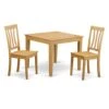 East West Furniture OXAN3-OAK-W, 3-piece