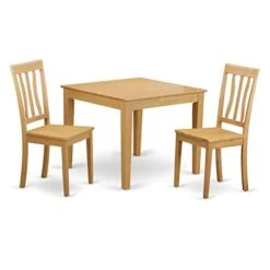 East West Furniture OXAN3-OAK-W, 3-piece