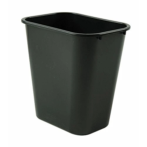 Rubbermaid 2956 Open Top Rectangular Wastebasket, 28-1/8-Quart, Black 1 Rubbermaid 2956 Open Top Rectangular Wastebasket, 28-1/8-Quart, Black