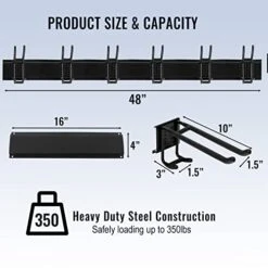 Aking Ace Wall Mount Tool Storage Rack, Heavy Duty Garage Storage Tool Organizer, Garden Tool Wall Hooks And Hangers, Hold Up To 350lbs -Songmics Furniture Shop 41Nm6ocL5gL