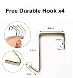 24 Pockets Over The Door Shoe Organizer Hanging Shoe Rack Large Fabric Pocket For Closet Accessory Storage, Hanging Shoe Hanger Organizer With 4 Hooks(Beige) -Songmics Furniture Shop 41NrisqIAQL