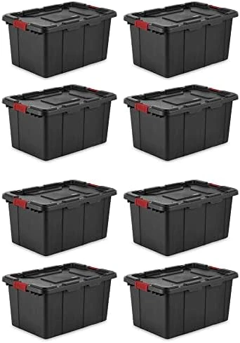 Sterilite 14649006 15 Gallon/57 Liter Industrial Tote, Black Lid & Base W/ Racer Red Latches, 6-Pack 10 Sterilite 14649006 15 Gallon/57 Liter Industrial Tote, Black Lid & Base W/ Racer Red Latches, 6-Pack - Image 10