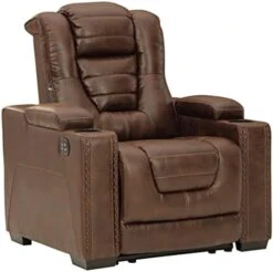 Signature Design By Ashley Owner's Box Faux Leather Power Reclining Sofa With Adjustable Headrest, Brown 15 Signature Design By Ashley Owner's Box Faux Leather Power Reclining Sofa With Adjustable Headrest, Brown -Songmics Furniture Shop 41O4Y6AyATS. AC