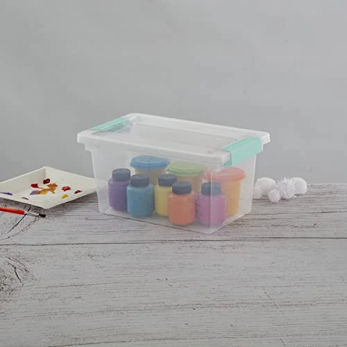 Sterilite Medium Clip Storage Box, Clear (pack Of 4) 3 Sterilite Medium Clip Storage Box, Clear (pack Of 4) - Image 3