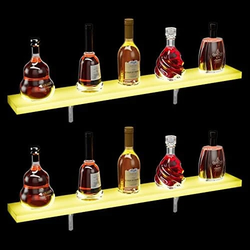 Oarlike LED Liquor Bottle Display Shelf 32 Inch Acrylic Lighted Bar Shelf With RF Remote Controller For Home Commercial Bar Floating Wall Mounted Display Shelves¡ 8 Oarlike LED Liquor Bottle Display Shelf 32 Inch Acrylic Lighted Bar Shelf With RF Remote Controller For Home Commercial Bar Floating Wall Mounted Display Shelves¡ - Image 8
