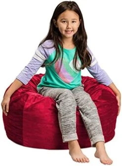 Sofa Sack - Plush, Ultra Soft Kids Bean Bag Chair - Memory Foam Bean Bag Chair With Microsuede Cover - Stuffed Foam Filled Furniture And Accessories For Kids Room - 2' Royal Blue -Songmics Furniture Shop 41OAqbP65bL. AC