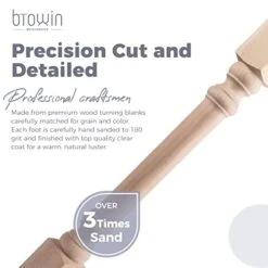 35 1/2-inch H 5-inch W 5-inch D Cabinet Columns, Btowin 2Pcs Unfinished Tapered Rubberwood Replacement Island Legs For Large Dining Table & Kitchen Table -Songmics Furniture Shop 41OCExyiwIL