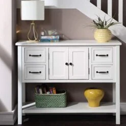 P PURLOVE Console Table Buffet Table Wood Buffet Storage Cabinet With Drawer And Bottom Shelf, Buffet Server For Living Room Kitchen Dining Room Furniture 10 P PURLOVE Console Table Buffet Table Wood Buffet Storage Cabinet With Drawer And Bottom Shelf, Buffet Server For Living Room Kitchen Dining Room Furniture -Songmics Furniture Shop 41OSiKbxGdS