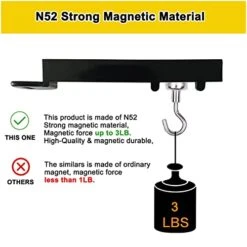 CAMNWAMN Display Wall Safety Hook Magnetic Tool, N52 Strong Magnet, Slat Wall Security Hook Tool. 11 CAMNWAMN Display Wall Safety Hook Magnetic Tool, N52 Strong Magnet, Slat Wall Security Hook Tool. -Songmics Furniture Shop 41OV4ke5LxL