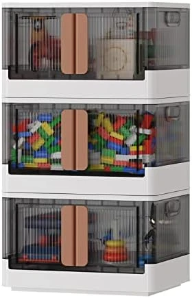 Sineda 4 Pack Storage Bins With Lids - 19 Gallon Collapsible Storage Bins With Wheels And Door, Stackable Storage Bins For Clothing, Blankets, Books, Bedding And Toys.(19 Gal-4Pack, Green) 14 Sineda 4 Pack Storage Bins With Lids - 19 Gallon Collapsible Storage Bins With Wheels And Door, Stackable Storage Bins For Clothing, Blankets, Books, Bedding And Toys.(19 Gal-4Pack, Green) - Image 14