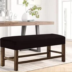 Gydream Velvet Thick Bench Cover,Upholstered Dining Room Bench Cover, Stretch Bench Seat Cover For Piano Bench Long Bench Living Room (peacoke Blue,Large) -Songmics Furniture Shop 41OnIh4gEeL. AC