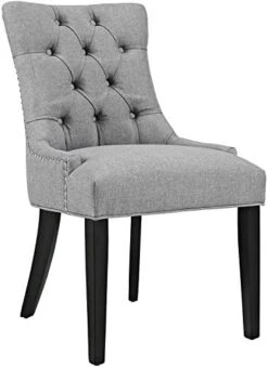 Modway Regent Modern Elegant Button-Tufted Upholstered Fabric With Nailhead Trim, Dining Side Chair, Beige -Songmics Furniture Shop 41Onvo3A DL. AC