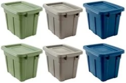 Organize Your Home Small Spaces Colorful Storage Bins With Lids, 6 Pack, Stackable Small Plastic Containers For Organization And Storage, Great For Home Or Office, 1.7 Quart Bins With Lids -Songmics Furniture Shop 41PFJrcUHzL. AC