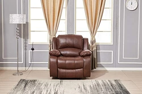 Betsy Furniture Power Reclining Bonded Leather Living Room Set (Brown, Loveseat) 4 Betsy Furniture Power Reclining Bonded Leather Living Room Set (Brown, Loveseat) - Image 4