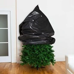 Large Christmas Tree Storage Bag Christmas Tree Plastic Removal Bag Christmas Tree Covers Plastic Bag Christmas Tree Skirt For Christmas Tree Store And Carrying, Black (1 Piece,9 X 6 Feet) -Songmics Furniture Shop 41PhmSqvZfL