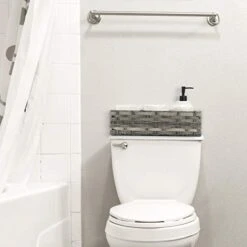 Toilet Paper Storage Basket With 3 Section,Toilet Paper Holder With Storage，Woven Plastic Wicker Basket With Divider For Organizing, Rustic Farmhouse Bathroom Decor, Countertop Organizer Storage -Songmics Furniture Shop 41PoXJGKfWL