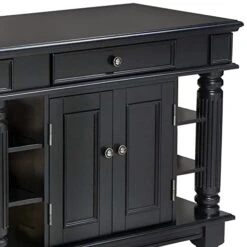 Homestyles Americana Black Kitchen Island With Open Shelving By Home Styles -Songmics Furniture Shop 41PuaV8K3dL