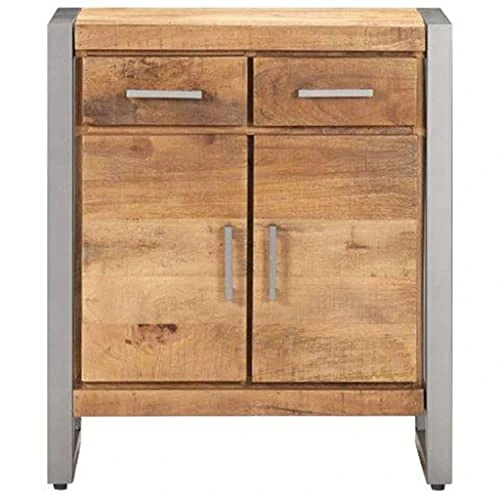 BDBHAVB Kitchen Sideboard, Multifunctional Sideboard, Sideboard, Strong And Sturdy Suitable For Kitchen, Dining Room, Living Room 23.6"x13.8"x28.3" Rough Mango Wood 2 BDBHAVB Kitchen Sideboard, Multifunctional Sideboard, Sideboard, Strong And Sturdy Suitable For Kitchen, Dining Room, Living Room 23.6"x13.8"x28.3" Rough Mango Wood - Image 2