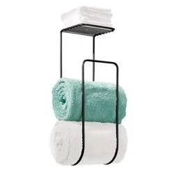 IDesign InterDesign Shelf For Bathroom Matte Black Classico Wall Mount Towel Holder 8 IDesign InterDesign Shelf For Bathroom Matte Black Classico Wall Mount Towel Holder -Songmics Furniture Shop 41QDHoK8JmL