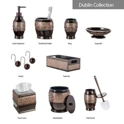 Dublin Bathroom Decor Box Toilet Paper Storage Basket - Decorative Bathroom Storage Toilet Tank Topper - Bathroom Organizer Countertop Container For Organization, Modern Brown Bathroom Decor Storage 13 Dublin Bathroom Decor Box Toilet Paper Storage Basket - Decorative Bathroom Storage Toilet Tank Topper - Bathroom Organizer Countertop Container For Organization, Modern Brown Bathroom Decor Storage -Songmics Furniture Shop 41QHEfO6RGL