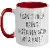 GENERIC Unique Idea Valet Gifts, I Can't Help Being Incredibly Sexy, Cute Birthday Two Tone 11oz Mug For Coworkers, Cup From Coworkers, Gift Ideas For Valet, Valet Gift Baskets, Unique Valet Gifts,