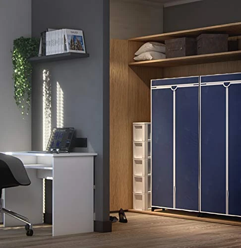 WENKO Armario Air Con Repisa, Blue 1 WENKO Armario Air Con Repisa, Blue