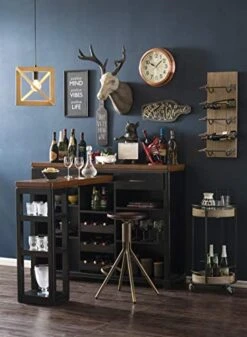 Creative Co-Op Wood & Metal Wall Wine Rack With Arrows -Songmics Furniture Shop 41QY7ZmD9nL