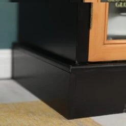 PHI VILLA Buffet Cabinet Sideboard Accent Cabinet With Doors Corner Cabinet Windowpane 2-Door Cabinet For Entryway Dining Room Living Room Console Table Storage Cabinet… -Songmics Furniture Shop 41QmW4fxZFL