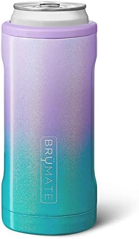 BrüMate Hopsulator Slim Can Cooler Insulated For 12oz Slim Cans | Skinny Can Coozie Insulated Stainless Steel Drink Holder For Hard Seltzer, Beer, Soda, And Energy Drinks (Glitter Mermaid) 6 BrüMate Hopsulator Slim Can Cooler Insulated For 12oz Slim Cans | Skinny Can Coozie Insulated Stainless Steel Drink Holder For Hard Seltzer, Beer, Soda, And Energy Drinks (Glitter Mermaid) - Image 6