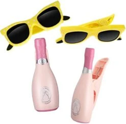 4 Pieces Beach Towel Windproof Clips For Beach Chairs Patio And Pool Accessories Cartoon Glasses Cocktail Glasses Towel Clips Funny Decorative Clothespins For Home -Songmics Furniture Shop 41Qw5LRozsL. AC