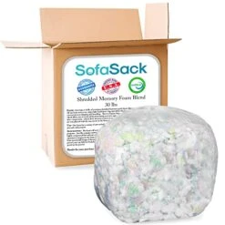 Sofa Sack Shredded Foam Refill: Memory Foam Filling Refill For Bean Bags, Dog Beds And Pillows, 30lbs, Multi-Color -Songmics Furniture Shop 41R0udgP2xL