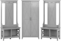 Bush Furniture Key West Entryway Storage Set With Hall Tree, Shoe Bench And Tall Cabinet, Washed Gray 15 Bush Furniture Key West Entryway Storage Set With Hall Tree, Shoe Bench And Tall Cabinet, Washed Gray -Songmics Furniture Shop 41R9ad6JKvS. AC