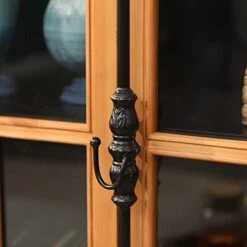 PHI VILLA Buffet Cabinet Sideboard Accent Cabinet With Doors Corner Cabinet Windowpane 2-Door Cabinet For Entryway Dining Room Living Room Console Table Storage Cabinet… -Songmics Furniture Shop 41RNjxzvkUL