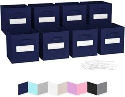 Cube Storage Baskets For Organizing - 11 Inch - Set Of 8 Heavy-Duty Storage Cubes For Storage And Organization. Makes The Perfect Bins For Cubby Storage Boxes Or Cube Storage Organizer (Grey) -Songmics Furniture Shop 41RRKgB5kxL. AC