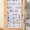 AOODA Over The Door Hanging Pantry Snack Organizer 40 Mesh Pockets Kids Shoe Rack Hanger Holder For Closet, White