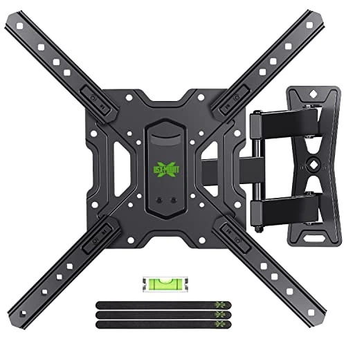 USX MOUNT Full Motion TV Mount, Swivel Articulating Tilt TV Wall Mount For 26-55" LED, OLED, 4K TVs, TV Bracket Wall Mount With VESA 400x400mm Up To 60lbs, Perfect Center Design -XMM006-1 1 USX MOUNT Full Motion TV Mount, Swivel Articulating Tilt TV Wall Mount For 26-55" LED, OLED, 4K TVs, TV Bracket Wall Mount With VESA 400x400mm Up To 60lbs, Perfect Center Design -XMM006-1