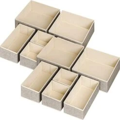 Criusia Underwear Drawer Organizer, 6 Set Foldable Underwear Drawer Organizer And Closet Dividers,Storage Box For Clothes, Socks, Underwear (6 Bins) (Light Grey) 22 Criusia Underwear Drawer Organizer, 6 Set Foldable Underwear Drawer Organizer And Closet Dividers,Storage Box For Clothes, Socks, Underwear (6 Bins) (Light Grey) -Songmics Furniture Shop 41ReNkTd5JL. AC
