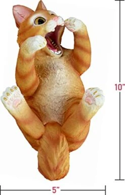 World Of Wonders Orange Tabby Cat Decorative Wine Bottle Holder | Wine Bottle Holder For Cabinet | Cat Mom Wine Accessories | Cat Statues Resin Table Top Wine Holders - 9" -Songmics Furniture Shop 41Rhe5VflZL