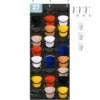 Owkjar 27 Large Pockets Hat Organizer For Baseball Caps,Hat Rack With 6 Hooks Over The Door Or Wall Multiple Caps Display Storage Racks,Hat Holder Organizer For Golf Sports Caps Organization
