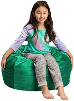 Sofa Sack - Plush, Ultra Soft Kids Bean Bag Chair - Memory Foam Bean Bag Chair With Microsuede Cover - Stuffed Foam Filled Furniture And Accessories For Kids Room - 2' Royal Blue -Songmics Furniture Shop 41RqumClM7L. AC