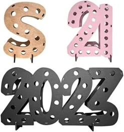 Mini Liquor Bottle Display Shelf For 21st Birthday Decorations For Her Or Him | Available In Three Colors | Made In USA | 21 Black 17 Mini Liquor Bottle Display Shelf For 21st Birthday Decorations For Her Or Him | Available In Three Colors | Made In USA | 21 Black -Songmics Furniture Shop 41RswSEIfL. AC