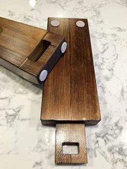 Handmade Wine Rack | Classic Rustic Design | Solid Pine Wood | Burnt Finish With Clear Coat | Three 750ml Bottles | Collapsible For Storage (Burnt) 8 Handmade Wine Rack | Classic Rustic Design | Solid Pine Wood | Burnt Finish With Clear Coat | Three 750ml Bottles | Collapsible For Storage (Burnt) -Songmics Furniture Shop 41RthjO0AoL