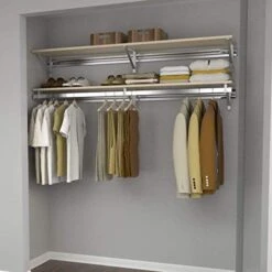 Arrange A Space Arrrange A Space RCMAY Better 40" Top Single Shelf/Hang Rod Kit White Closet System -Songmics Furniture Shop 41RxCXVcOYL. AC 3