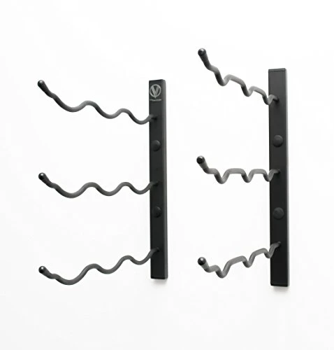 VintageView W Series (1 Ft) - 9 Bottle Wall Mounted Wine Rack (Satin Black) Stylish Modern Wine Storage With Label Forward Design 2 VintageView W Series (1 Ft) - 9 Bottle Wall Mounted Wine Rack (Satin Black) Stylish Modern Wine Storage With Label Forward Design - Image 2