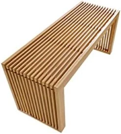 APRTAT Bamboo Dining Bench,Indoor Storage Bench Wood | Kitchen & Living Room Furniture-35.43L X 12.99W X 16.93H In -Songmics Furniture Shop 41S9NDrWVHL. AC