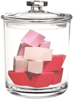 Youngever Clear Plastic Apothecary Jars (1 Set 60 Ounce And 1 Set 15 Ounce) -Songmics Furniture Shop 41SGpoUrPsL. AC