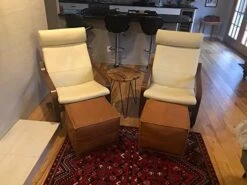 MARRAKESH STYLE Comfortable Leather Ottoman Pouf - Handmade Unstuffed Moroccan Pouf Cover - Square Pouf & Foot Rest Ottoman - Perfect For Living Rooms Bedrooms & Kids Room - Square Brown